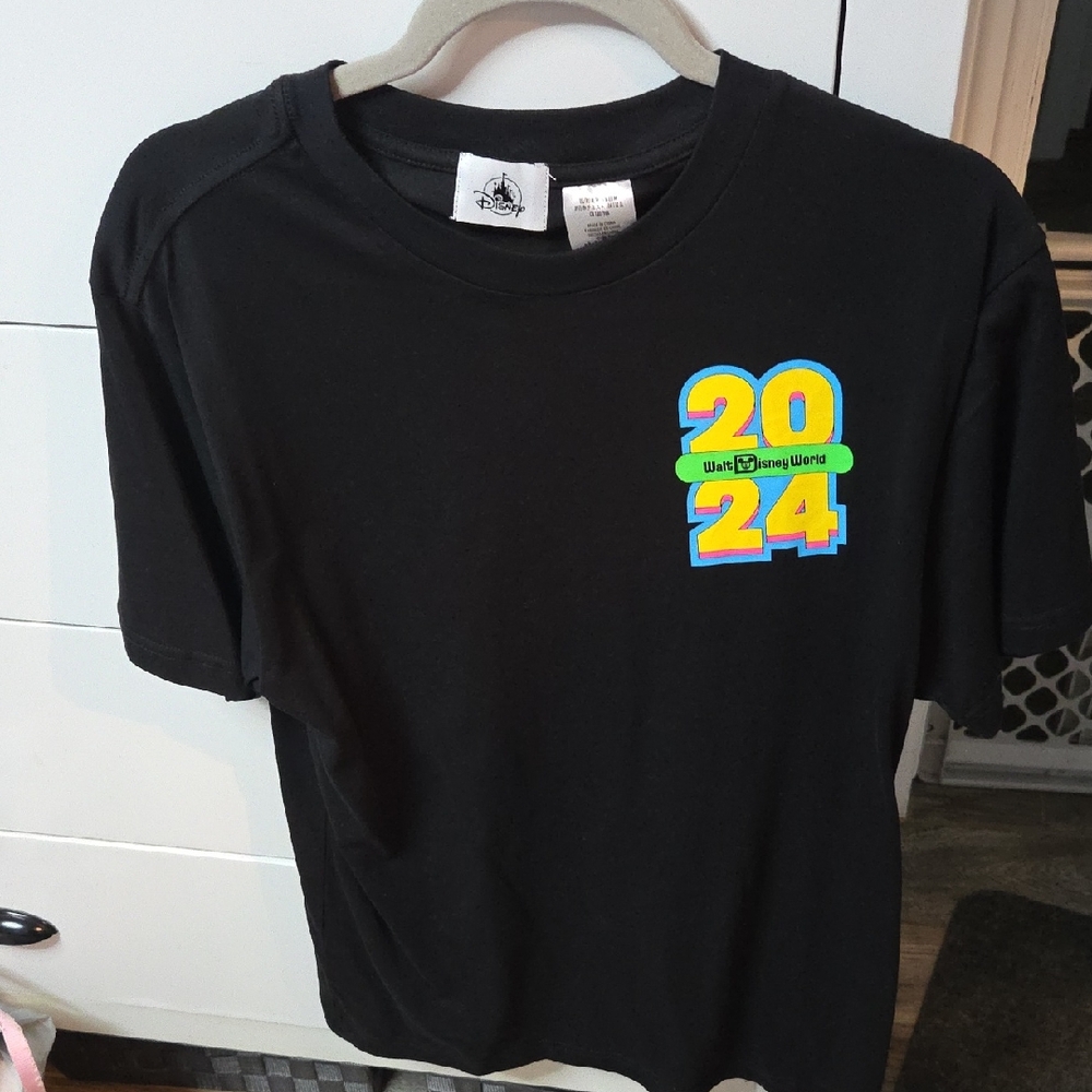 Disney  Black T-Shirt with Colorful 2024 Design